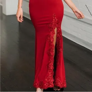 Hello Molly Svelte Lace Embroidered Maxi Dress | Red size 6‎ thumbnail 4