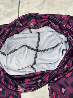 Adrienne Vittadini Purple Pink Leopard Animal Print Leggings Small thumbnail 10