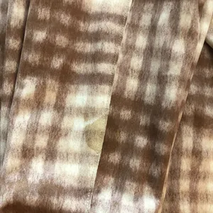 Workshop Republic Womens Faux Suede Shacket Snap Button Plaid Brown M thumbnail 3
