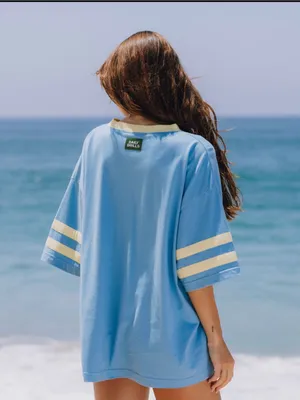 Daily Drills Playmaker Tee in Malibu & Lemonade thumbnail 3