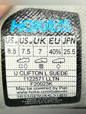 Hoka One One Size Men 7.5 Women’s 8.5 Clifton Suede Grey Sneakers thumbnail 6
