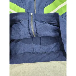 Women WEAR Erin Andrews Seattle Seahawks Yarn Dye Stripe Full-Zip Jacket Plus 3X thumbnail 7