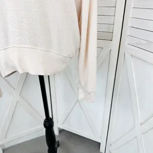 Topshop Oversized Slouchy Mock Neck Sweatshirt Nude‎ Pink Size 8 thumbnail 6