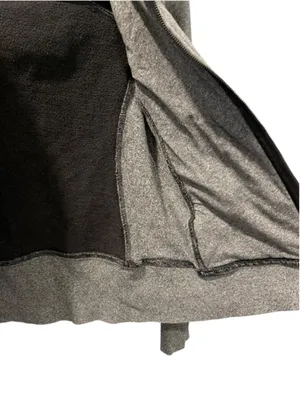 Lululemon Scuba Full Zip Hoodie Classic Fit Heathered Gray Jacket Size 4 Stretch thumbnail 9
