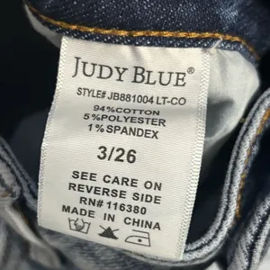Judy Blue Jeans Womens 3 26 Baggy High Rise Stretch Medium Wash Wide Leg 28x29 thumbnail 5