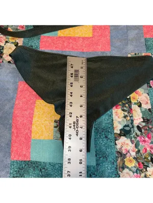 Aerie Woman’s M Green Two Piece Ribbed Triangle Summer Bikini Set Medium thumbnail 9