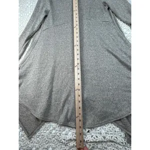 Caution to the Wind Women’s Small Hooded Cardigan Gray Open Front Duster USA NWT thumbnail 6