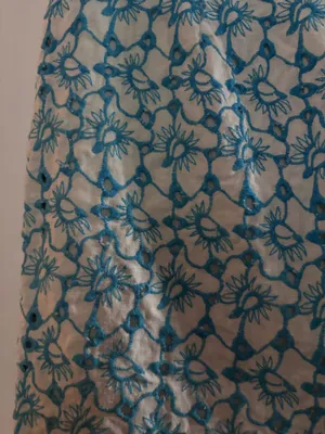 Embroidered Eyelet Pencil Skirt thumbnail 3