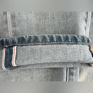 Artisan de Luxe patchwork and distressed denim Low rise Size 24 Cropped thumbnail 4