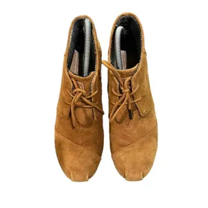 TOMS Desert Wedge Lace-Up‎ Ankle Booties Womens Size 10 Brown Hidden Wedge thumbnail 5