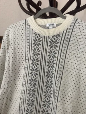 Vintage Crewneck Wool Blend Knit Sweater thumbnail 3