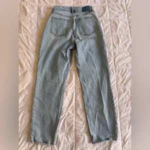 Abercrombie & Fitch Light Blue Straight Leg Jeans thumbnail 2