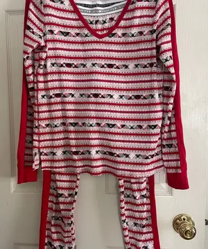 Victoria's Secret Red and‎ White Pajama Set thumbnail 1