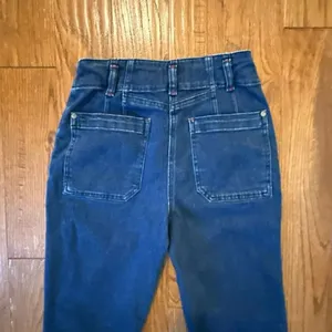 Anthropologie Maeve high rise patch pocket slim straight jeans 27 thumbnail 10