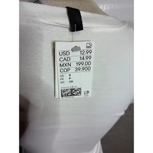 H&M Downtown Manhattan Heart Graphic Baby Tee Off White Small NWT thumbnail 3
