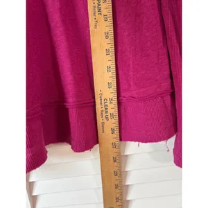 We The Free Free People Magenta Layered Long Sleeve Scoop Neck Top Small thumbnail 7