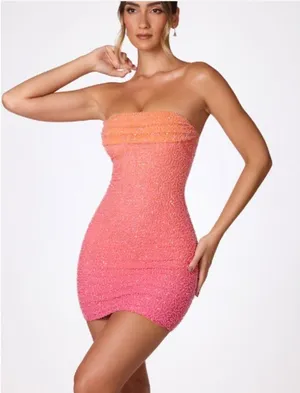 Oh Polly Mini Strapless Dress thumbnail 1