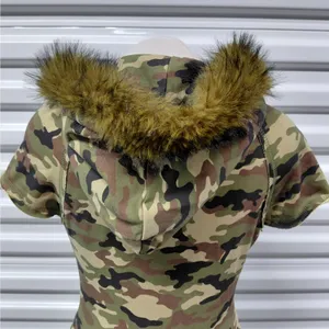 Dolls Kill Generation Kiss Womens Camo Hoodie Dress XS Faux Fur Y2K Mini Street thumbnail 10