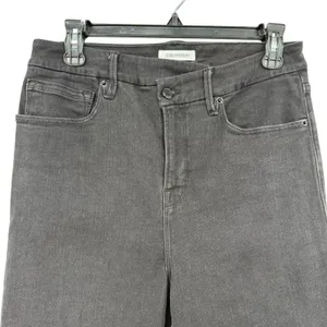 Good American Size 10 30 Good Waist Black Denim Jean Pants Skinny‎ Fit thumbnail 3