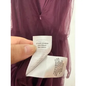 Lulus Unforgettable Poise Maxi Dress Women's XS Plum Purple Tulle Tiered NWT thumbnail 16