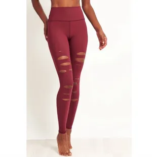 Alo High Waist Ripped Warrior Legging thumbnail 2