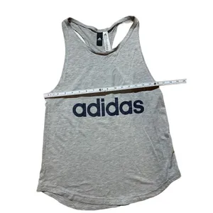 adidas women’s gray Racerback tank‎ sz M thumbnail 4