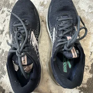 Brooks Women’s Ghost Running Shoes - Black & White thumbnail 7