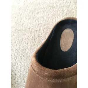 Lands' End Adult Unisex Suede Leather Clogs Shoes Size 8 Brown thumbnail 4