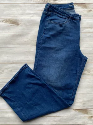 Old Navy WOW high rise wide leg dark wash denim jeans Classic timeless fall 14 thumbnail 5