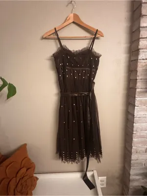 SCALA Sequin‎ Tulle Midi Dress Y2K thumbnail 5