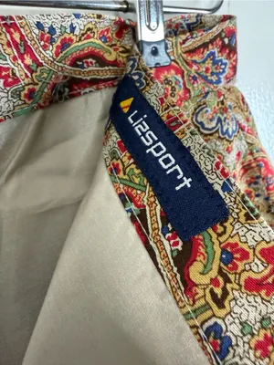 Liz Sport NWT vintage new old stock, two pocket, paisley, cotton mini skirt 14 thumbnail 7