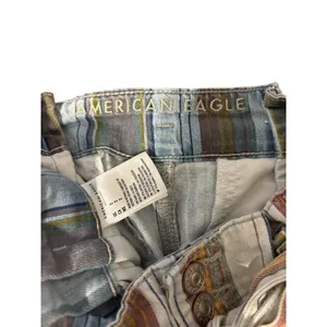 American Eagle Womens Size 2 High-Rise Paper Bag Mom Jean Shorts thumbnail 4