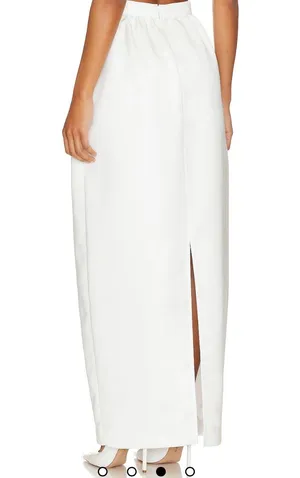We Wore What Tulip Long Skirt In White thumbnail 2