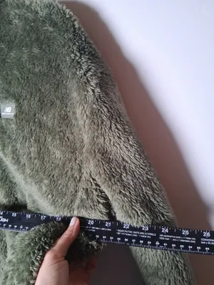 NWT New Balance Women's Olive Green Pile Fur Plush Full-Zip Fleece Jacket size L thumbnail 6