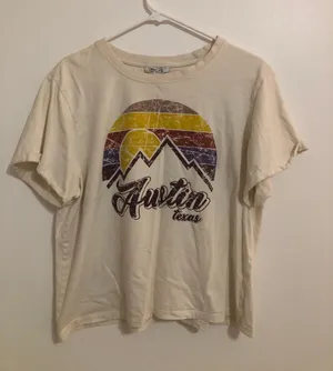 Austin Texas Tee Yellow Size XL thumbnail 2