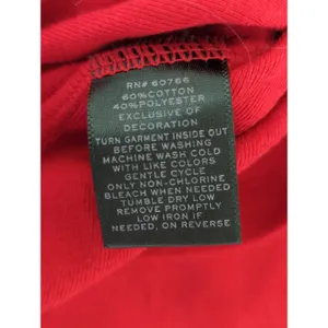 Lauren Ralph‎ Lauren Red Henley Loungewear Top Women's MEDIUM Preppy Casual thumbnail 6