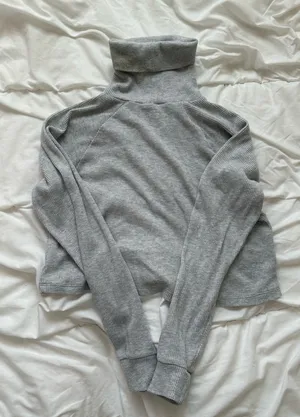 Stained grey turtleneck Gray Size XS thumbnail 1
