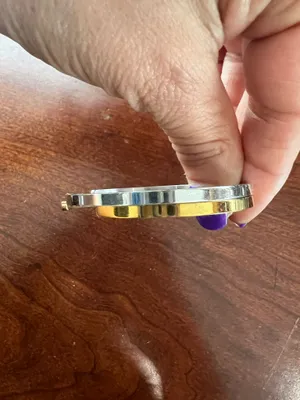 Silver and Gold cuff bracelets thumbnail 7