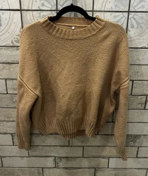 Tan Cotton Sweater set thumbnail 1