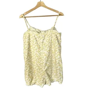Urban Outfitters UO White‎ Sunflower Printed Romper S thumbnail 5