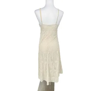 Zara Cream Lace Midi Slip Dress Size L Romantic‎ Fairy Feminine Boho Wedding thumbnail 5
