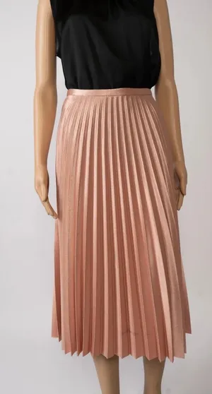 Zara Pink Midi Skirt thumbnail 1