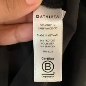 Athleta Black Sol Wide Leg Romper Jumpsuit Sz 2 #416636 N0525 #784 thumbnail 11
