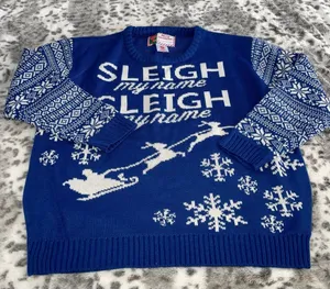 Unbranded ugly sweater Blue Size XL thumbnail 1