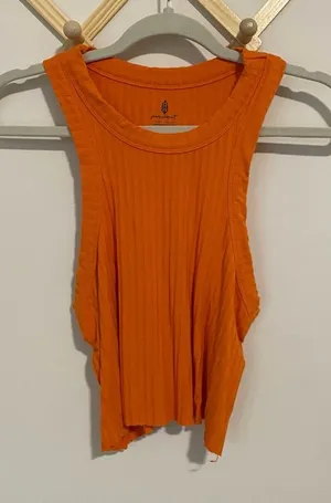 Free People Movement Bright Orange Workout Tank size Small thumbnail 1