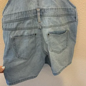 Lei denim short overalls sz S y2k 90s light wash casual western cowgirlcore long thumbnail 9