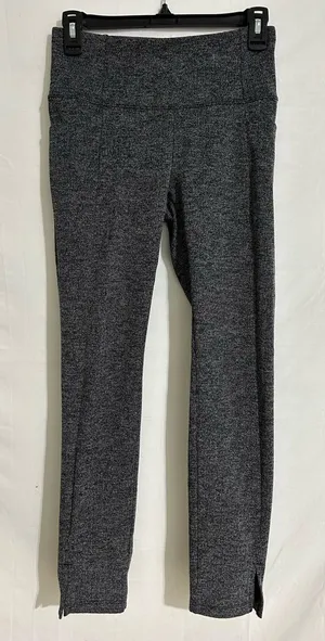 Athleta Womens Heavy Dark Gray Pants Front Pockets Ankle‎ Slits Size Extra Small thumbnail 1