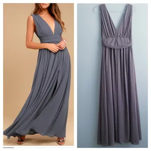 Lulus Heavenly Hue V-Neckline Maxi Dress thumbnail 2