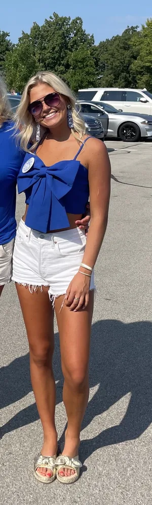 Royal Blue Bow Top thumbnail 1