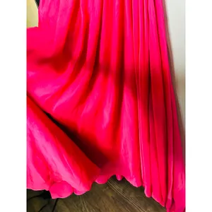 ASHLEYLAUREN Hot Pink Pleated Crystal Pearl Beaded One Shoulder Gown Size 8 thumbnail 13